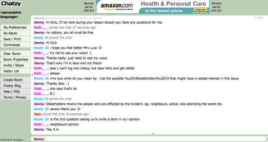 chatzy room for class