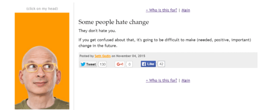 Seth Godin - change